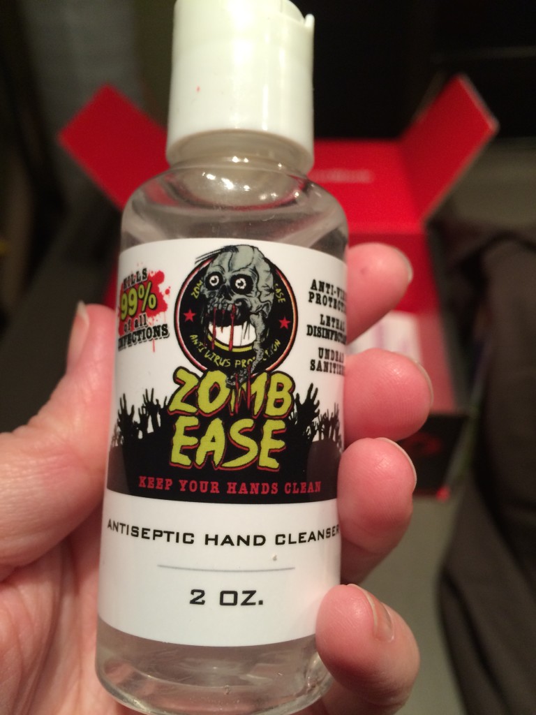 Zomb Ease hand sanitizer